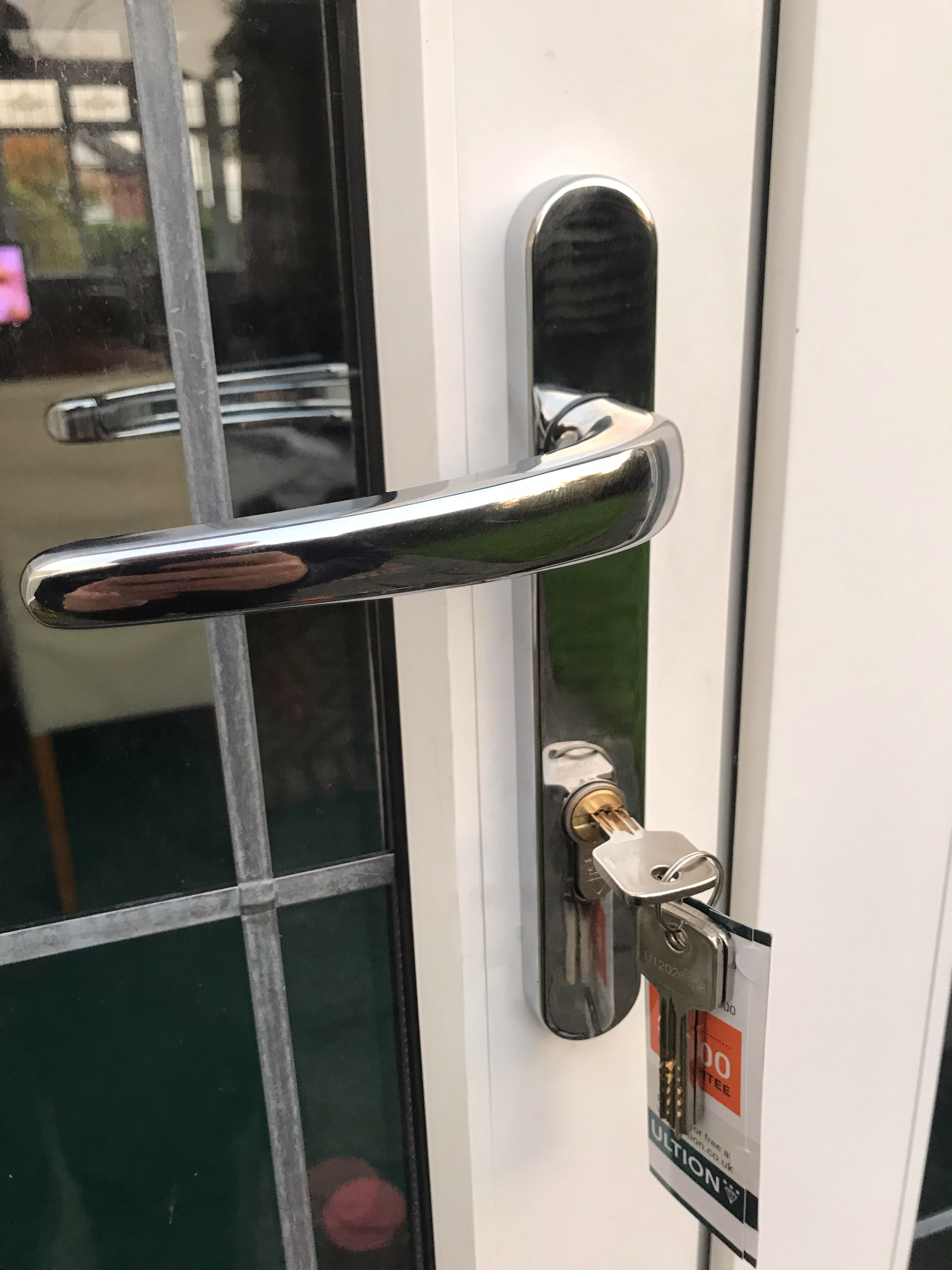 Upvc door lock and handle