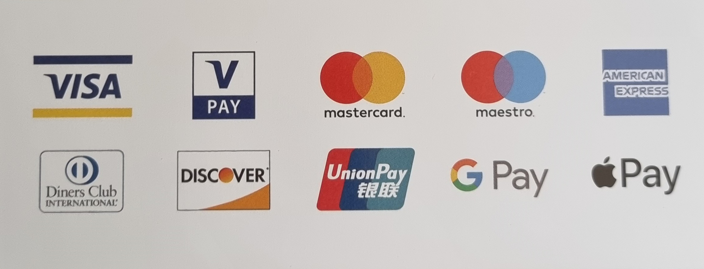 Card Payments Accepted 